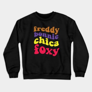 Freddy Bonnie Chica Foxy FNAF Crewneck Sweatshirt